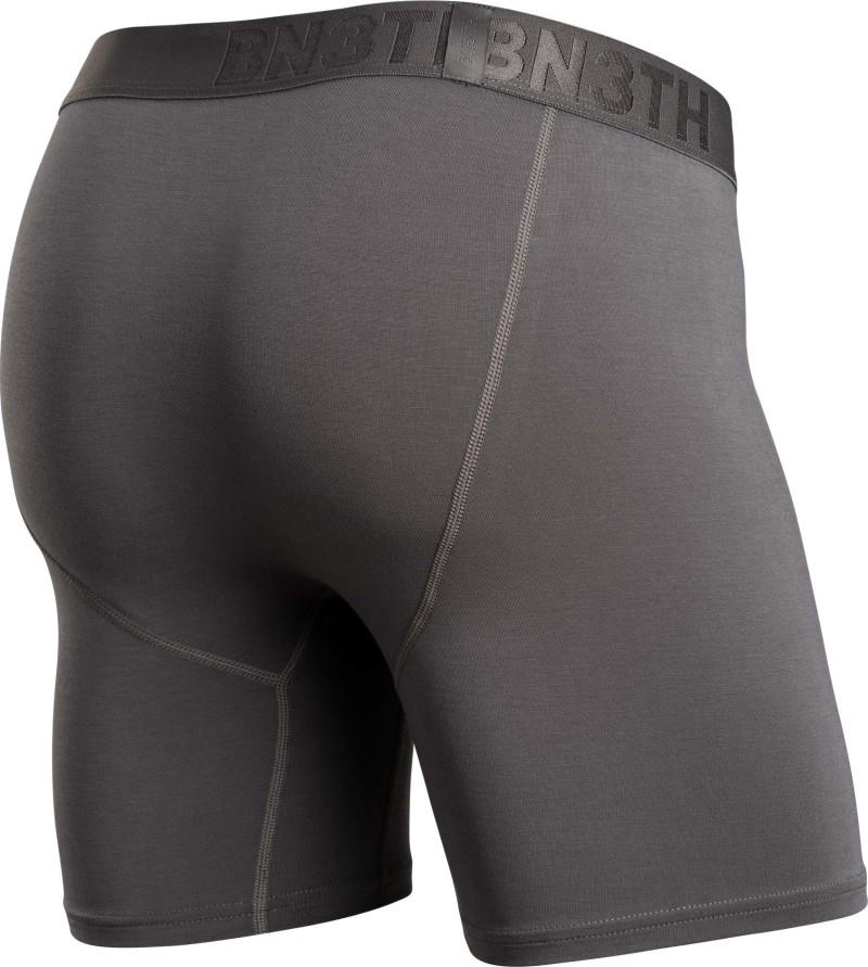 Classic Icon Boxer Briefs w/ Fly, Solid - Mens - gargoyle 1