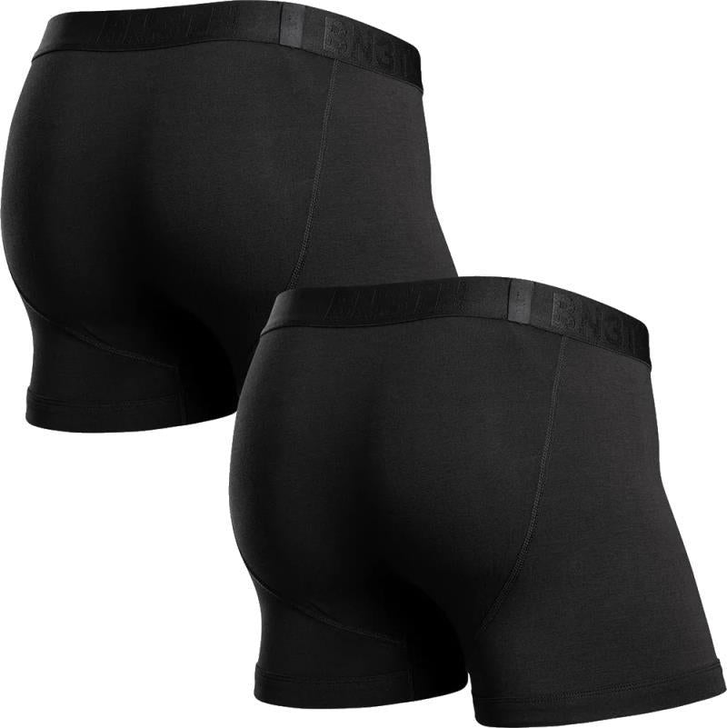 Classic Icon Trunks, Print - 2 Pack - Mens - Black 2
