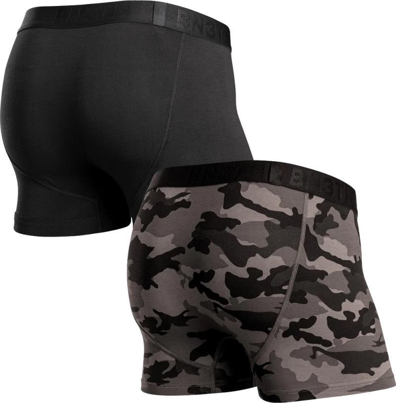 Classic Icon Trunks, Print - 2 Pack - Mens - Black / Camo Covert 2