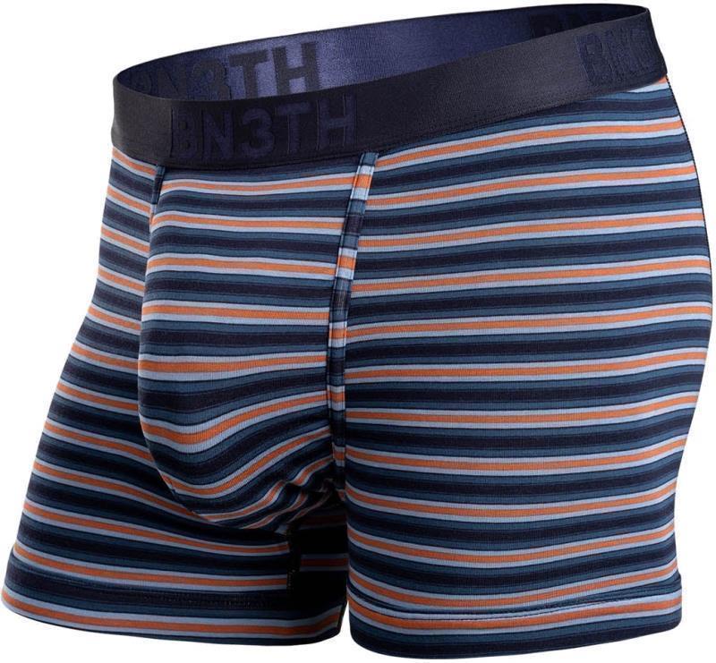 Classic Icon Trunks, Print - Mens - Track Stripe Dark Navy 1