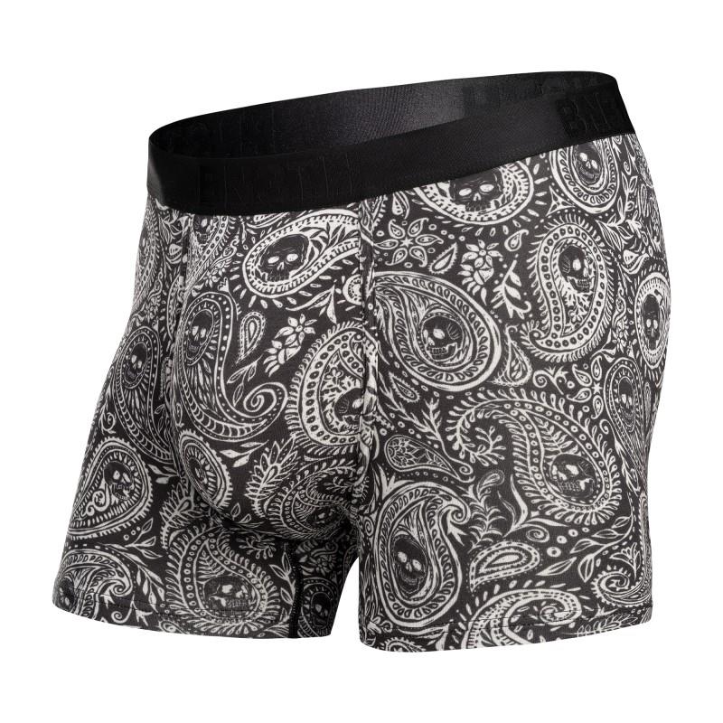 Classic Icon Trunks, Print - Mens - paisley skulls / black 1