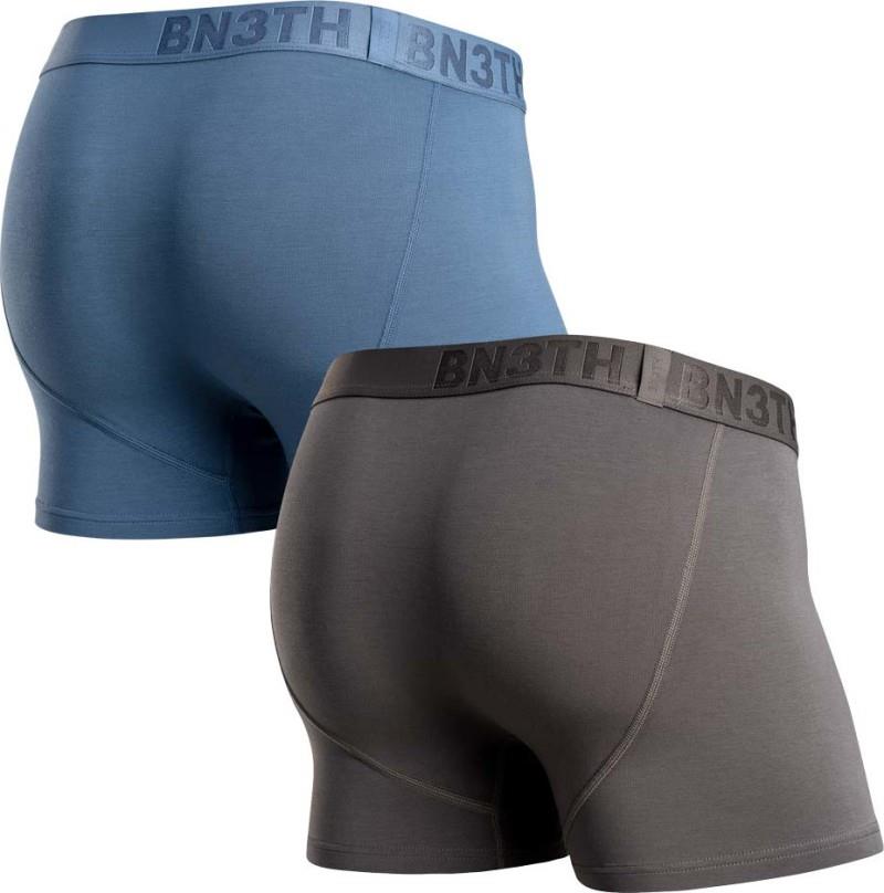 Classic Icon Trunks, Solid - 2 Pack - Mens - gargoyle / fog 1