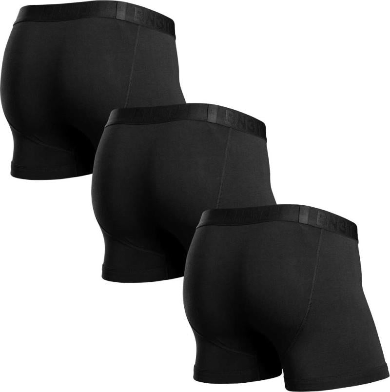Classic Icon Trunks, Solid - 3 Pack - Mens - black 1