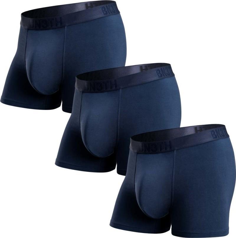 Classic Icon Trunks, Solid - 3 Pack - Mens - navy 1