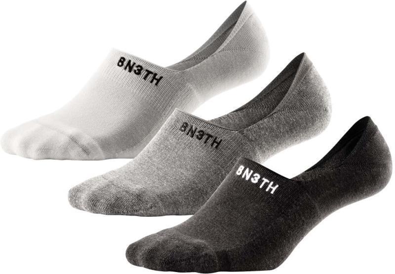 Classic No Show Socks - 3 Pack - Mens - black / heather grey / white 1