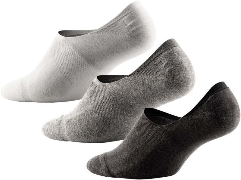 Classic No Show Socks - 3 Pack - Mens - black / heather grey / white 1