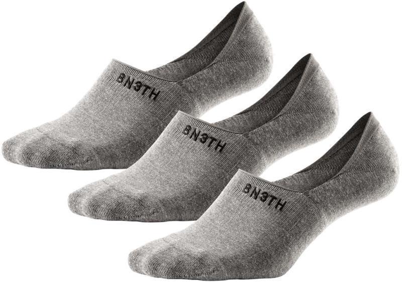 Classic No Show Socks - 3 Pack - Mens - heather grey 1