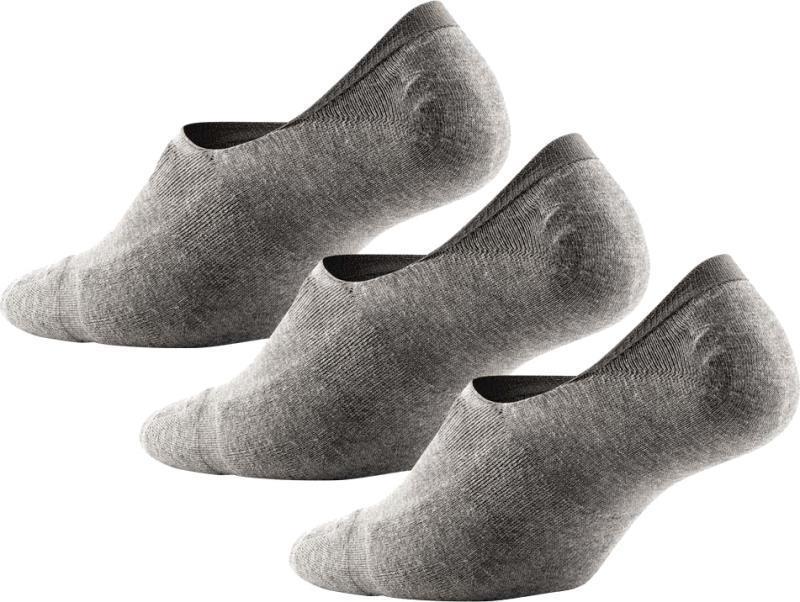 Classic No Show Socks - 3 Pack - Mens - heather grey 1