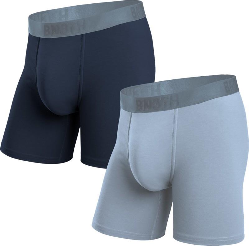 Essential Boxer Briefs - 2 Pack - Mens - midnight navy / dusty blue 1