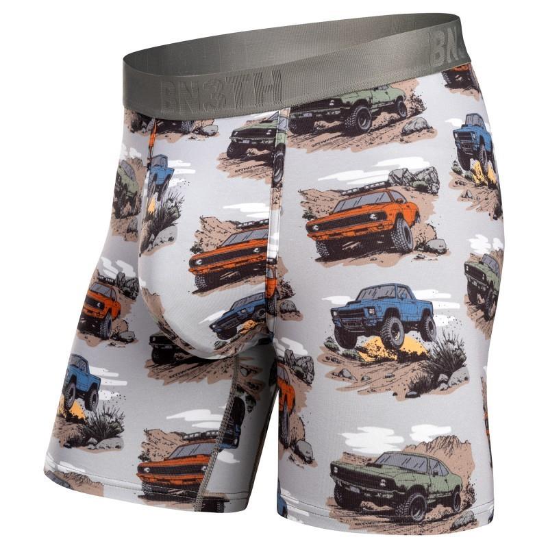 Essentials Boxer Briefs, Print - Mens - baja rider / grey 1