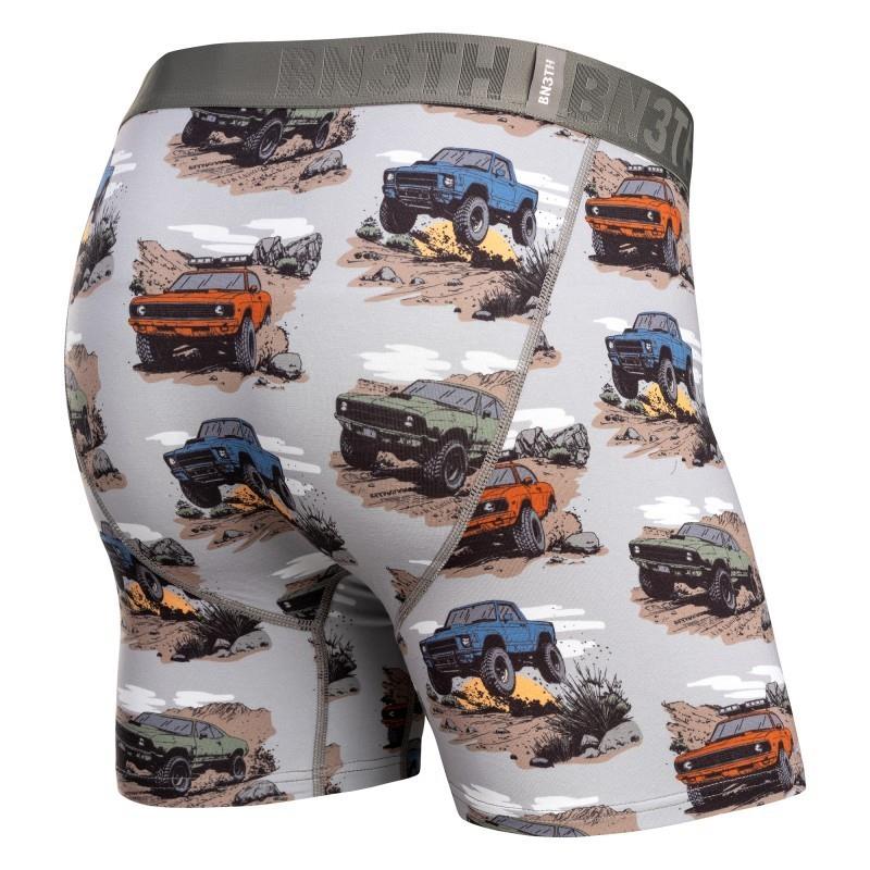 Essentials Boxer Briefs, Print - Mens - baja rider / grey 1