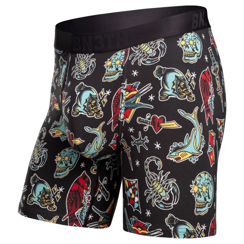 Essentials Boxer Briefs, Print - Mens - flash tattoos / black 1