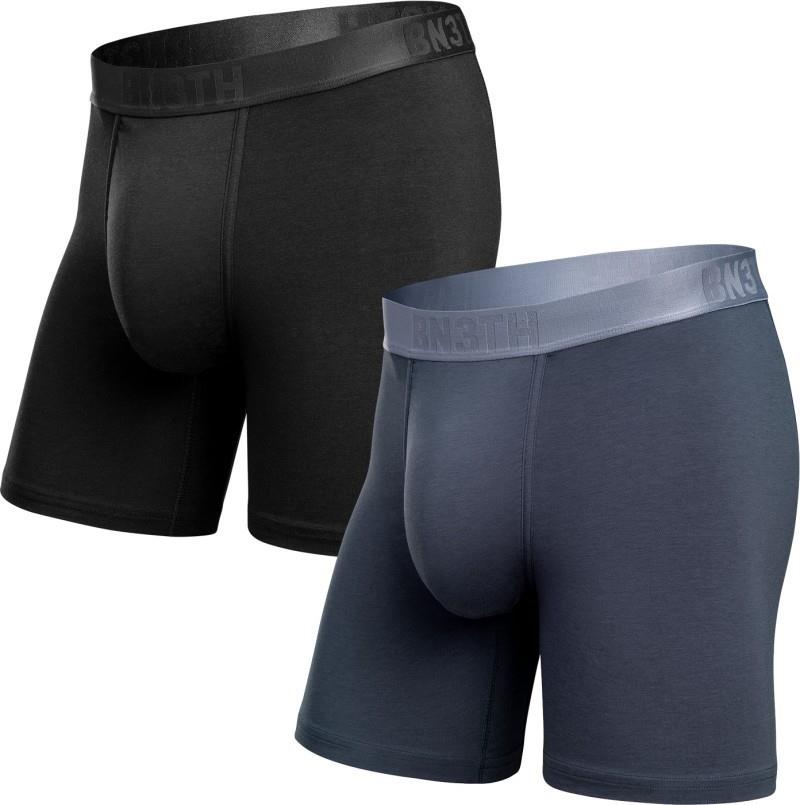 Essentials Boxer Briefs - Midnight Navy - 2 Pack - Mens - black / midnight navy 1