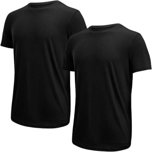 Essentials Crew T-Shirt - 2 Pack - Mens - black 1