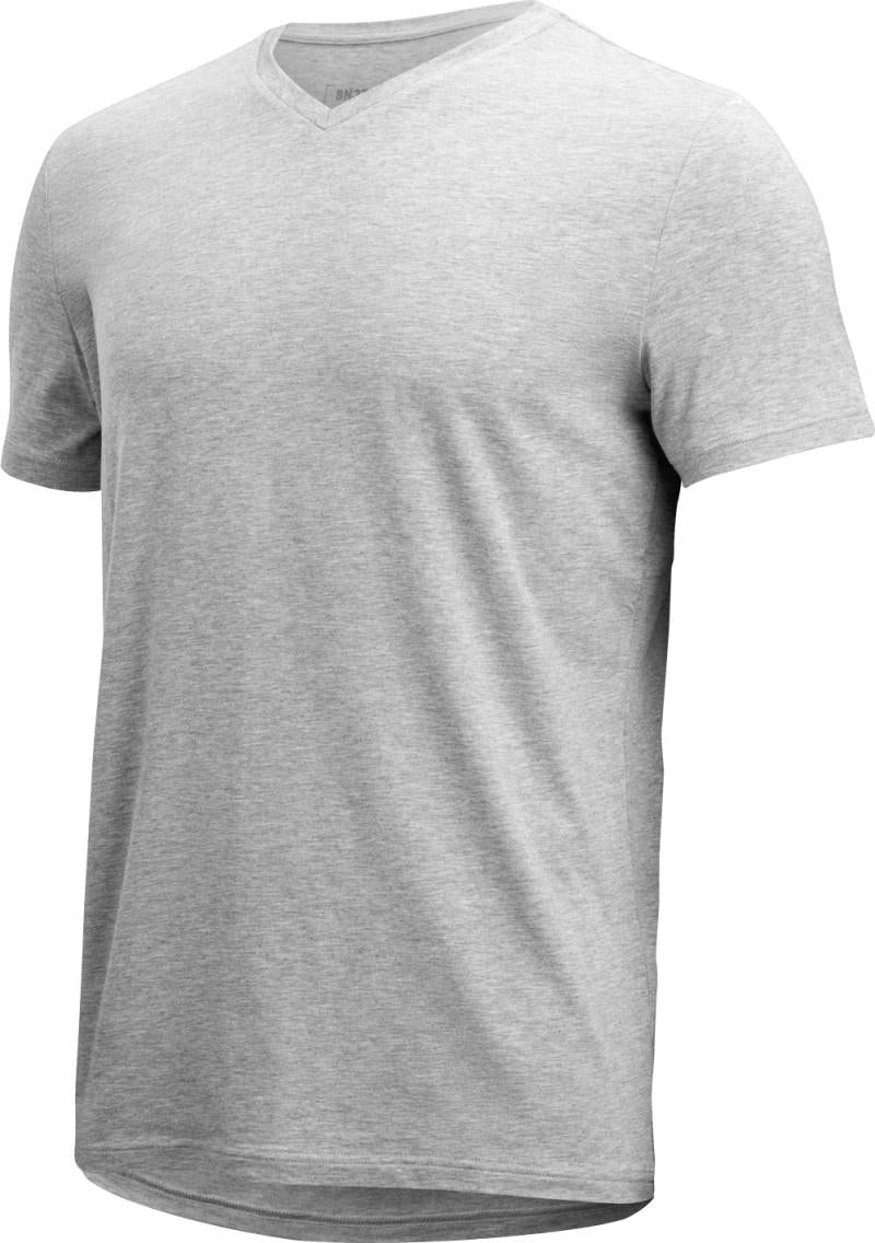 Essentials V-Neck T-Shirt - Mens - heather grey 1
