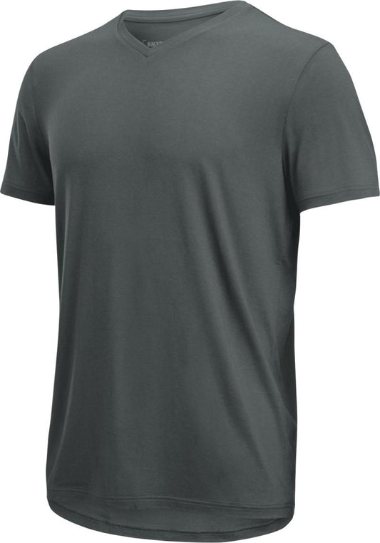 Essentials V-Neck T-Shirt - Mens - smoke green 1