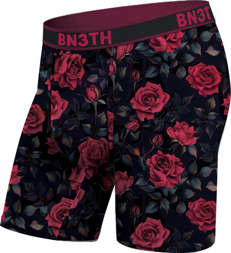 Flex Max Boxer Briefs, 8" Inseam - Mens - roses / dark navy 1