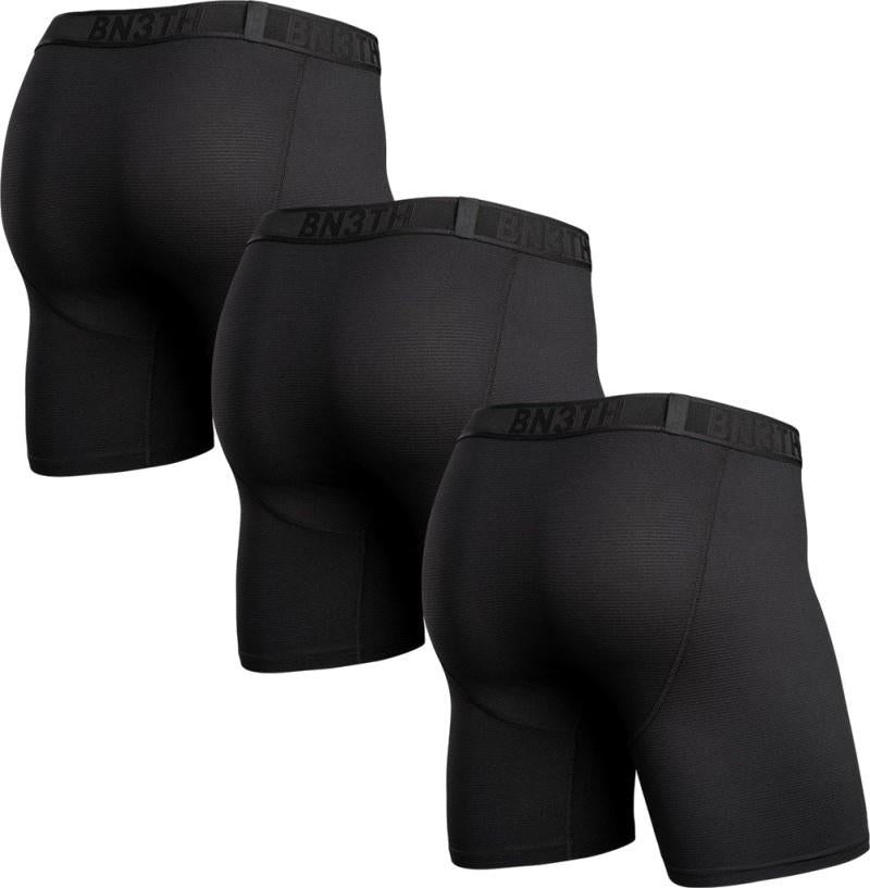 Pro Flex Boxer Briefs - 3 Pack - Mens - black 1