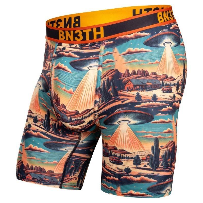 Pro Flex Max Boxer Briefs, 8" Inseam - Mens - beam me up / cheddar 1