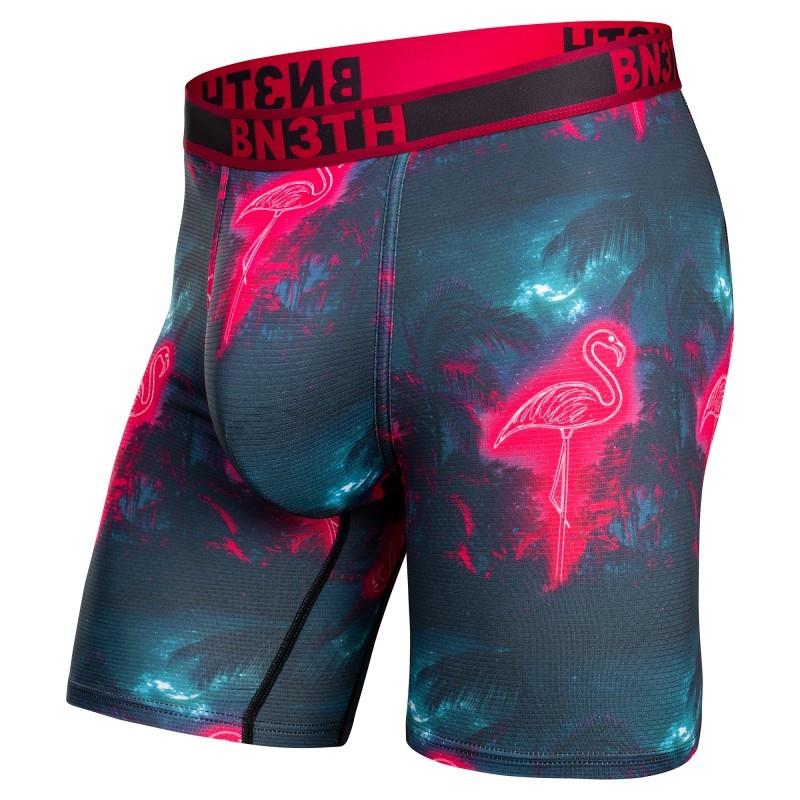 Pro Flex Max Boxer Briefs, 8" Inseam - Mens - neon flamingo / cerise 1