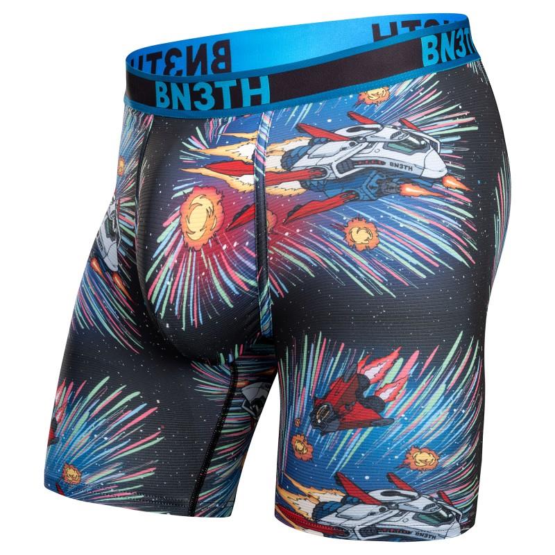Pro Flex Max Boxer Briefs, 8" Inseam - Mens - starship blast / black 1