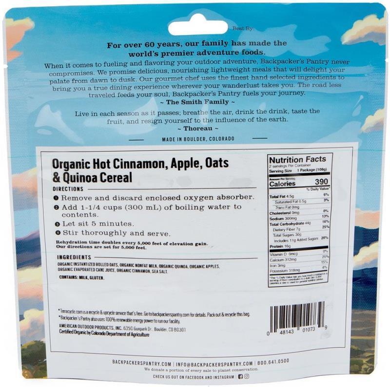 Organic Apple Cinnamon Oats & Quinoa - 1 Serving - Not Applicable 3