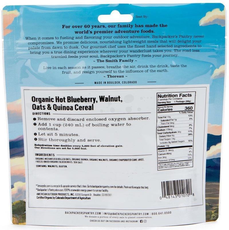 Organic Blueberry Walnut Oats & Quinoa - 1 Serving - Not Applicable 3