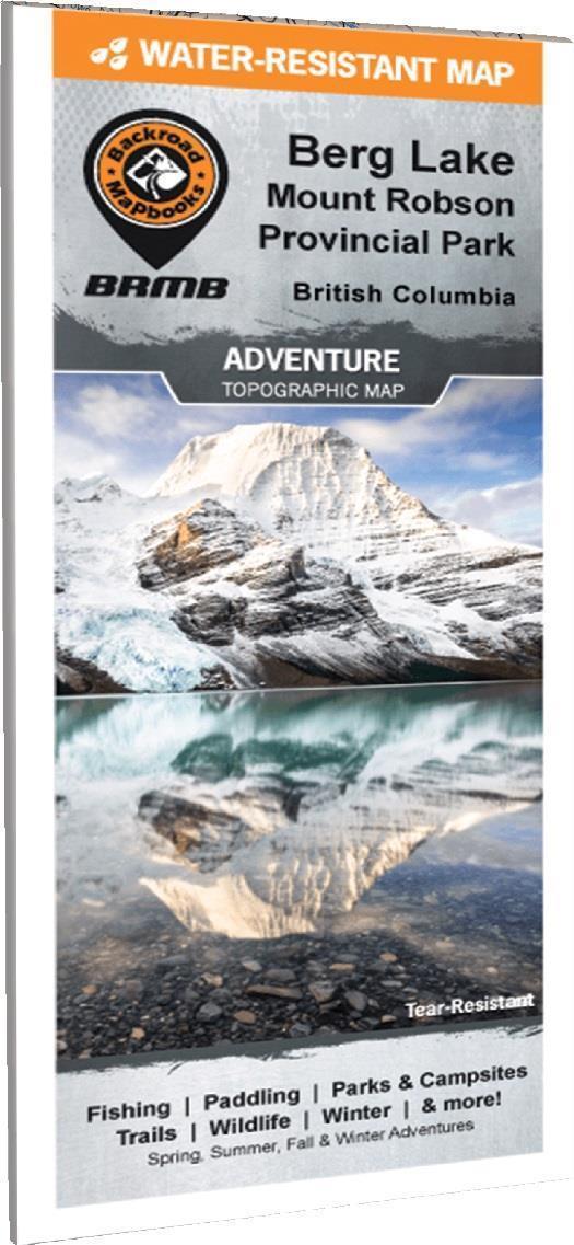 Adventure Map - Berg Lake - Mount Robson Provincial Park - Waterproof - Not Applicable 1