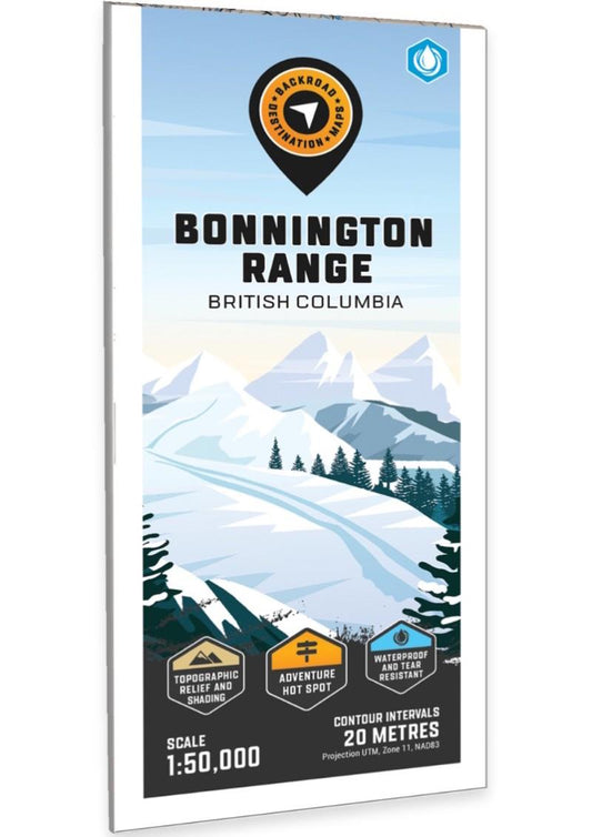 Bonnington Range BC Topo Map Waterproof 1: 50,000 - not applicable 1
