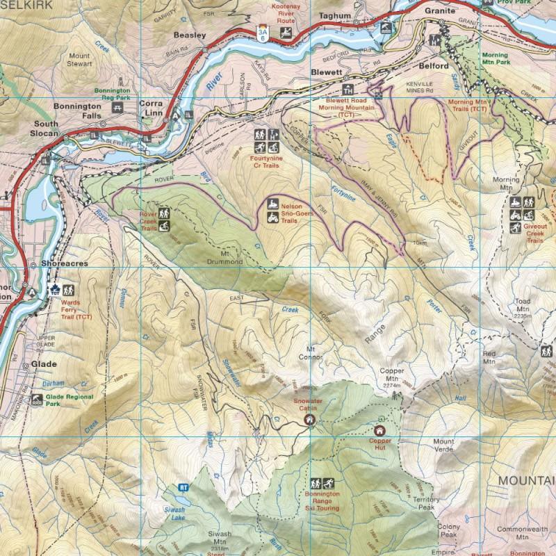 Bonnington Range BC Topo Map Waterproof 1: 50,000 - not applicable 1