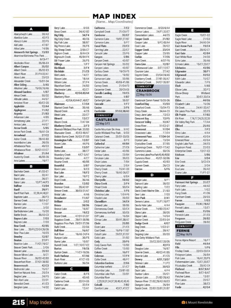 Kootenay Rockies - Spiral - 9th Edition - Not Applicable 14