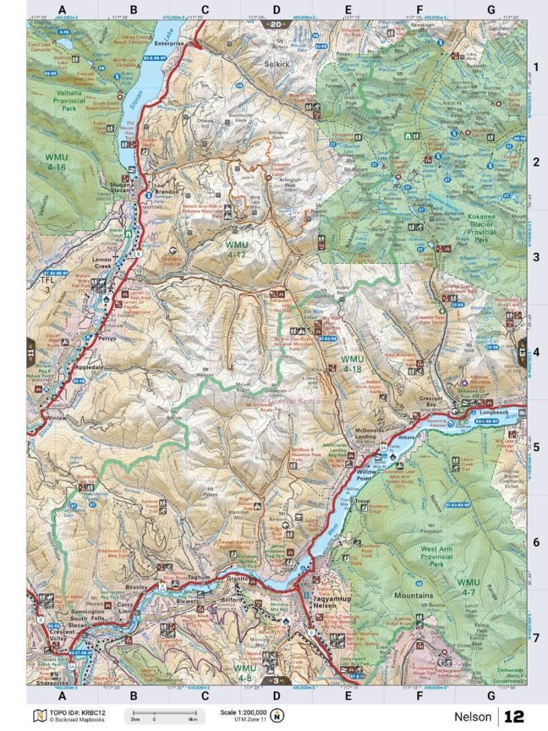 Kootenay Rockies - Spiral - 9th Edition - Not Applicable 7