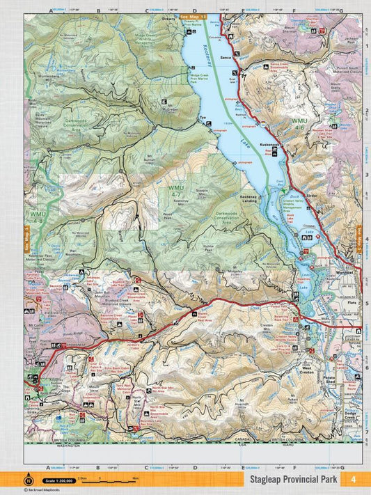 Stagleap Provincial ParkTopo Map - Not Applicable 1