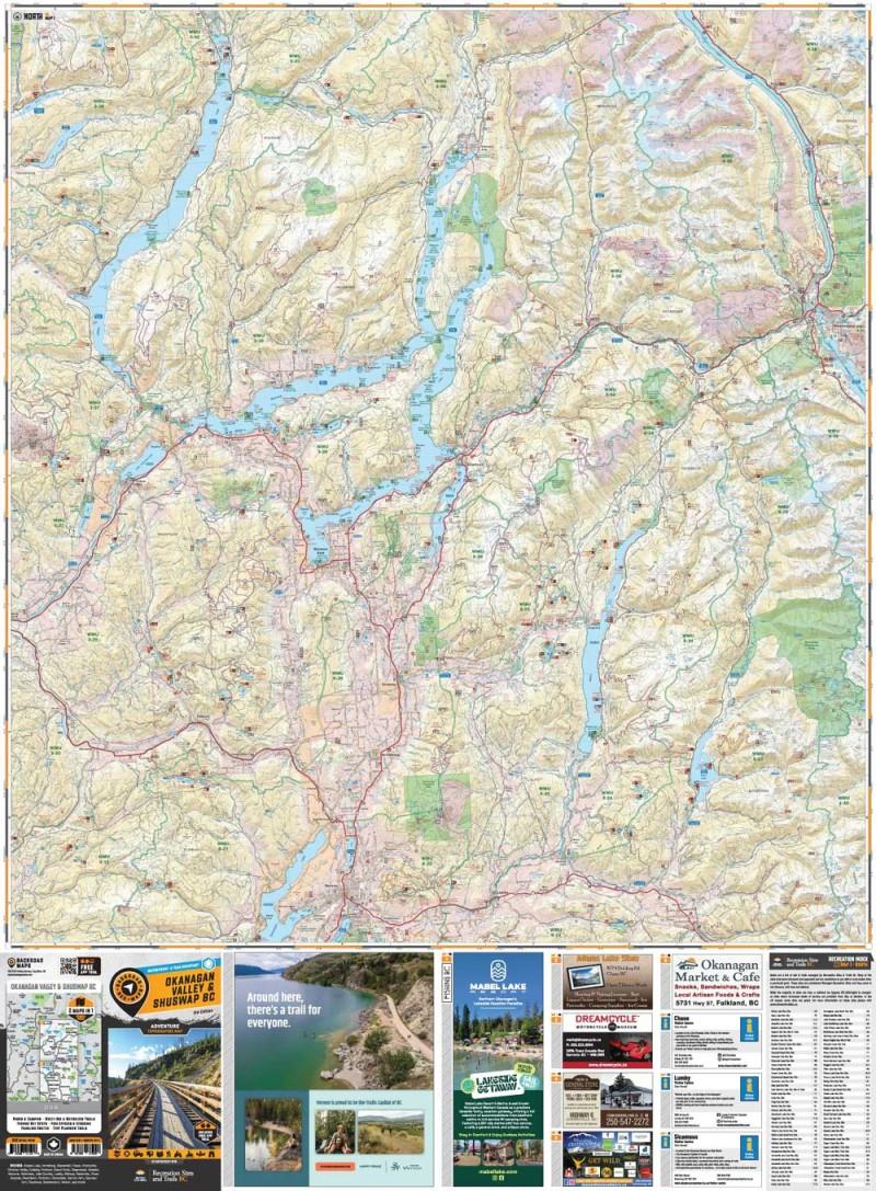 Waterproof Map - Okanagan Valley Shuswap BC - not applicable 1