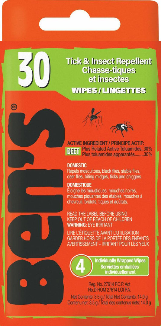 30% Wipes Travel Pack - 4pc - Not Applicable 1