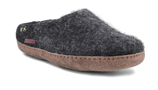 Classic Slipper w/ Leather Sole - black 1