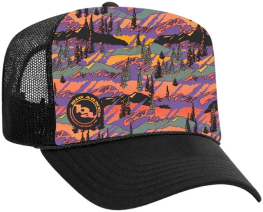 5 Panel Trucker Hat - alpenglow 1