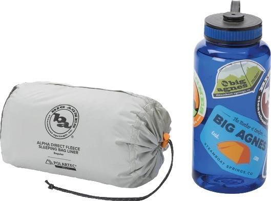 Alpha Direct Fleece Sleeping Bag Liner - Long - asphalt 1