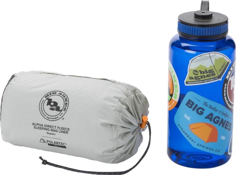 Alpha Direct Fleece Sleeping Bag Liner - Reg - asphalt 1