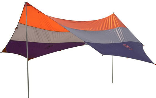 Deep Creek Tarp - Large - Orange / Taupe / Eggplant 1