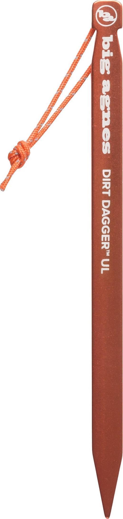 Dirt Dagger UL 10” Tent Stakes: Pack of 6 - Orange 2