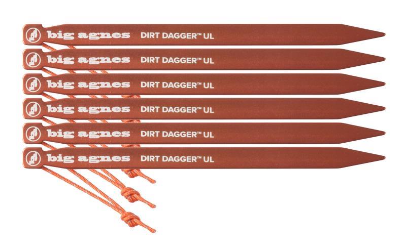 Dirt Dagger UL 6.75” Tent Stake - Orange 2