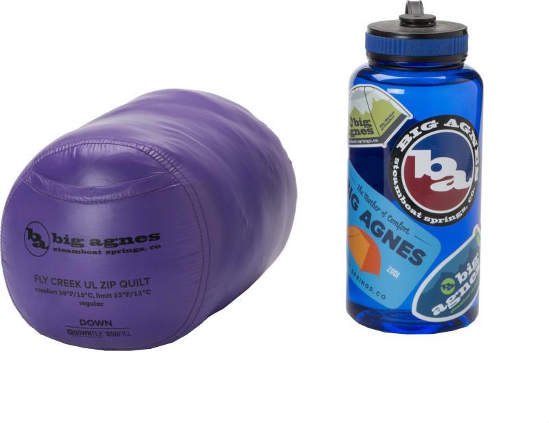 Fly Creek UL Zip Quilt 50, 10C / 50F, Long - asphalt / royal purple 1