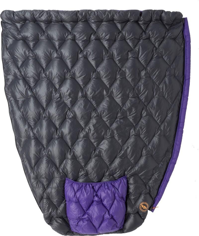 Fly Creek UL Zip Quilt 50, 10C / 50F, Long - asphalt / royal purple 1