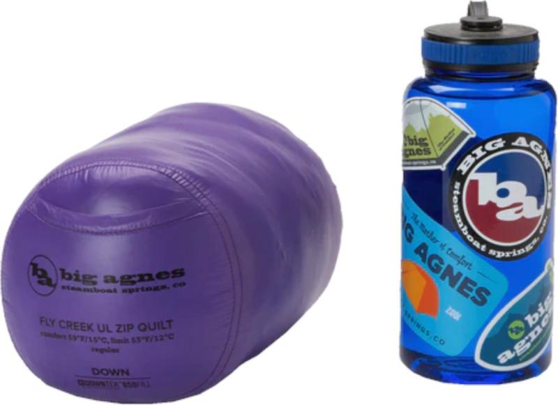 Fly Creek UL Zip Quilt 50, 10C / 50F, Reg - asphalt / royal purple 1