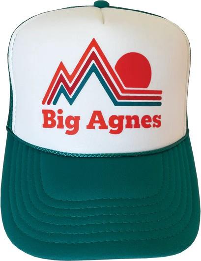 Sunset Stripe Trucker Hat - jade 1