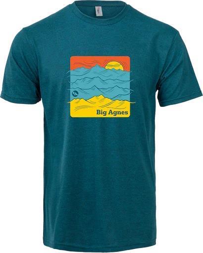 Take A Peak T-Shirt - Mens - Cyan Black Heather 1