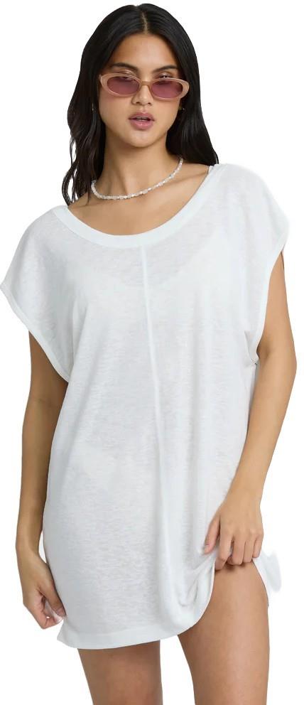 Hallow Wave Mini SS Dress - salt crystal 1