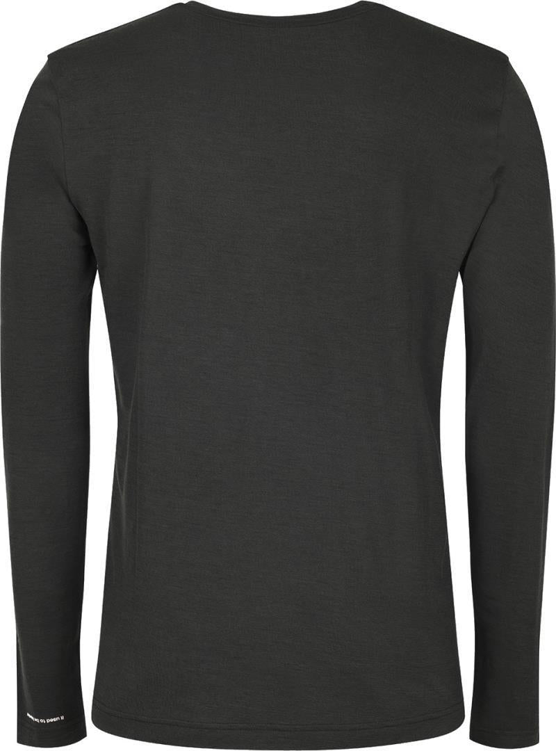 Black Merino LS Chevron Tee - Mens - Black / Yellow 3