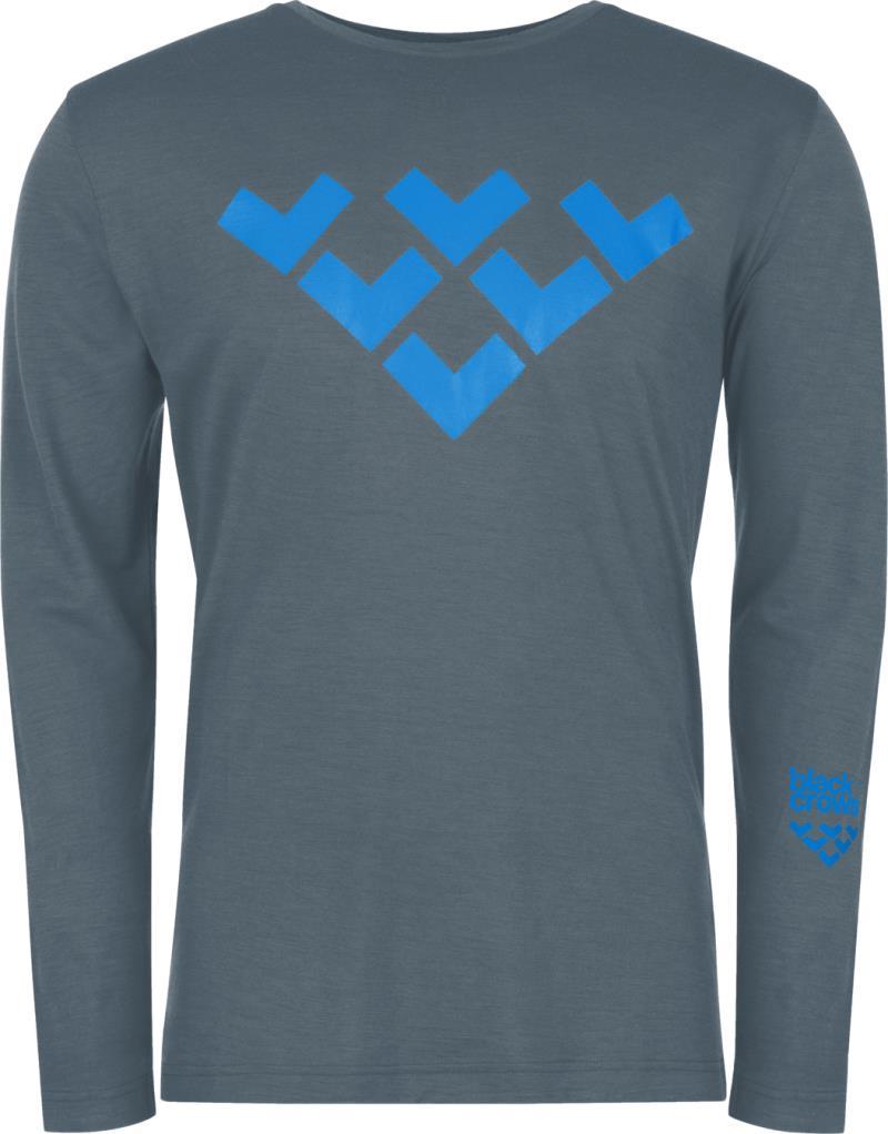 Chevron Merino Blend LS - Mens - petrol blue 1